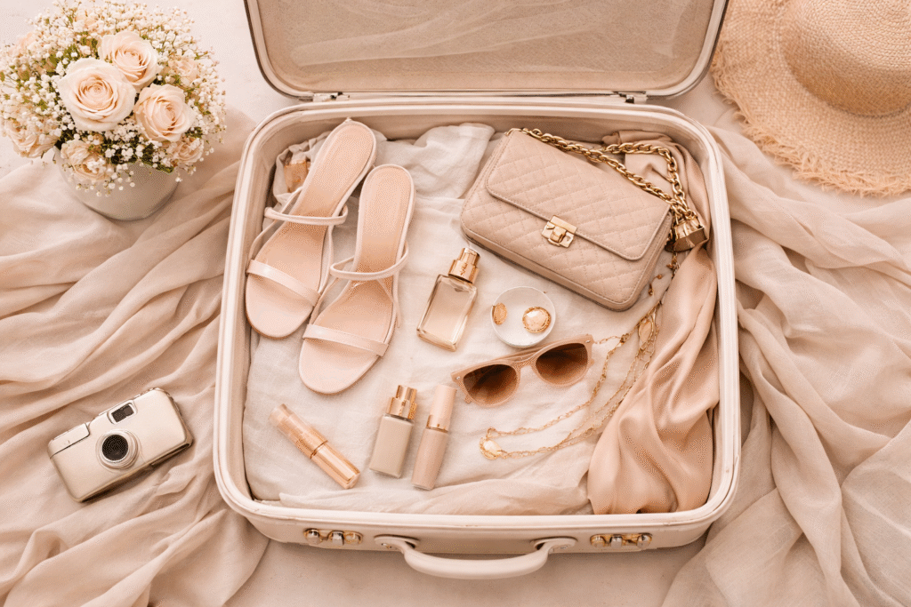 elegant travel essentials and soft accessories